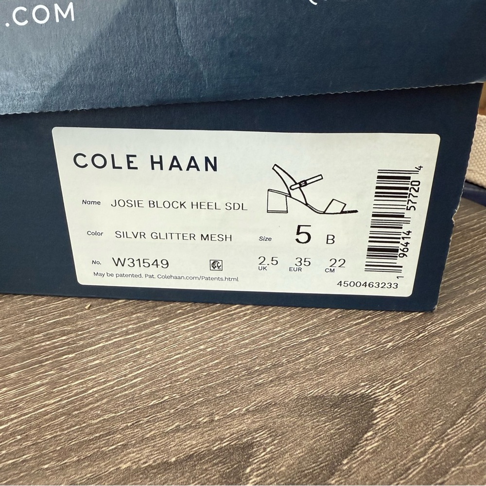 NEW Cole Haan Josie Scalloped Block Heel Sandal - Picture 5 of 5